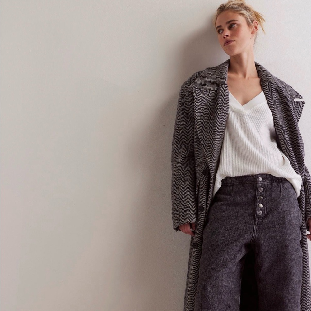 FREE PEOPLE OSAKA TEXTURED WAFFLE TROUSERS